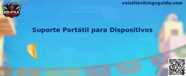 Suporte portátil para dispositivos en acción de juego